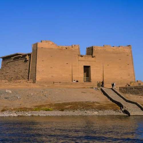 Temple of Kalabsha on the banks of Lake Nasser near Aswan, Egypt.