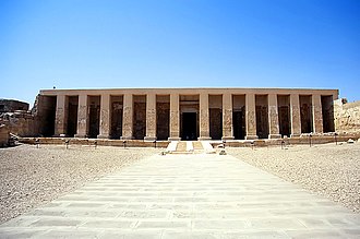 The Temple of Seti I in Abydos, featuring detailed reliefs and the famous Abydos King List.
