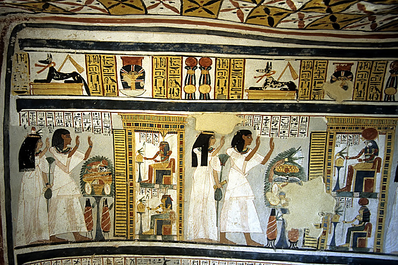 Tombs of the Nobles in Luxor,Draa Abu elnaga.