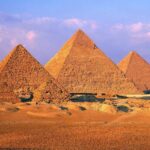 The Three Giza Pyramids in daylight