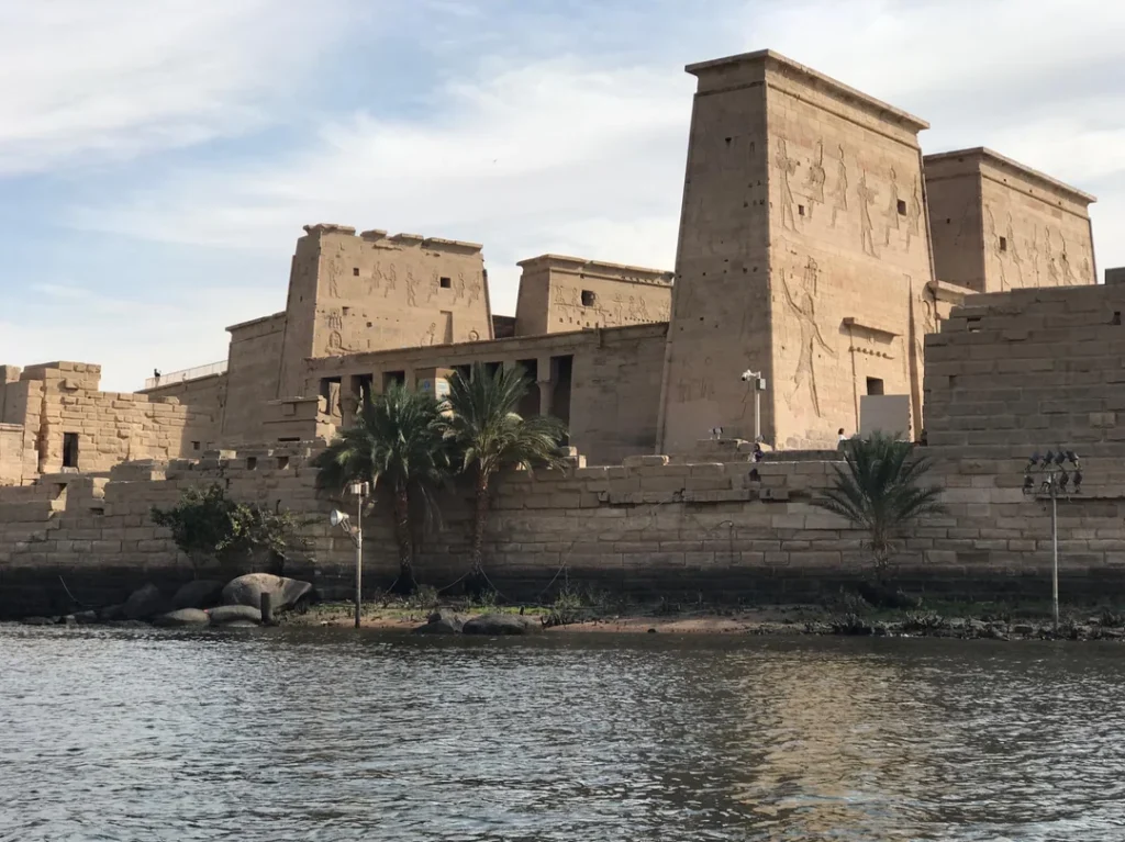 The Philae Temple complex on Agilkia Island near Aswan, dedicated to the goddess Isis.