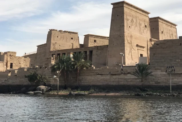The Philae Temple complex on Agilkia Island near Aswan, dedicated to the goddess Isis.